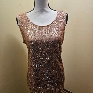 DNKY Sequin Pink Top Size L